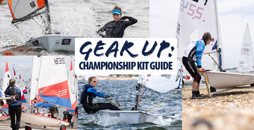 Gear up: Championship Kit guide - image of different dinghy sailors racing at summer sailing events