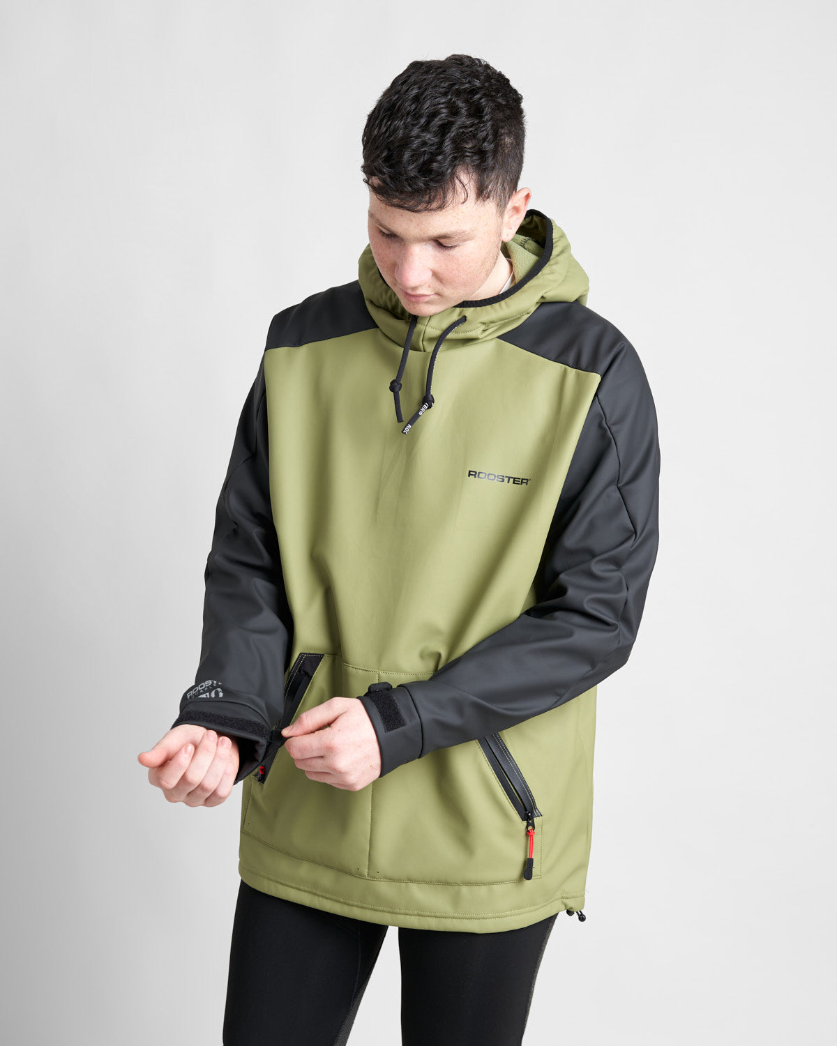 Rooster Aquafleece Hoodie, Unisex, Oversized, warm, slip on, water