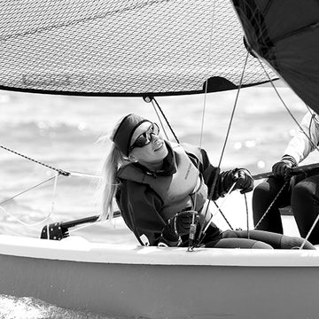photo of the custom kit coordinator doing their chosen sport of dinghy sailing