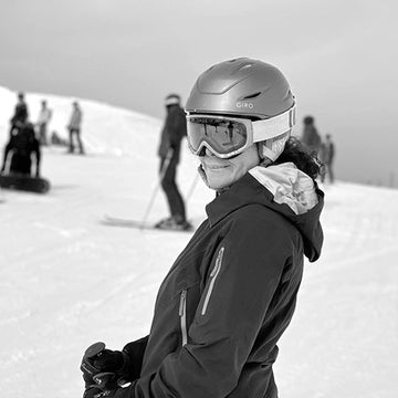 a photo of the head of operations skiing