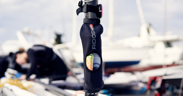 Image of Rooster Joey Bottle Holder containing Voom bar and Rooster water bottle.