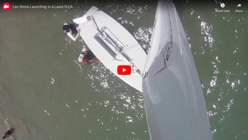 Launching a Laser/ILCA on a Lee Shore
