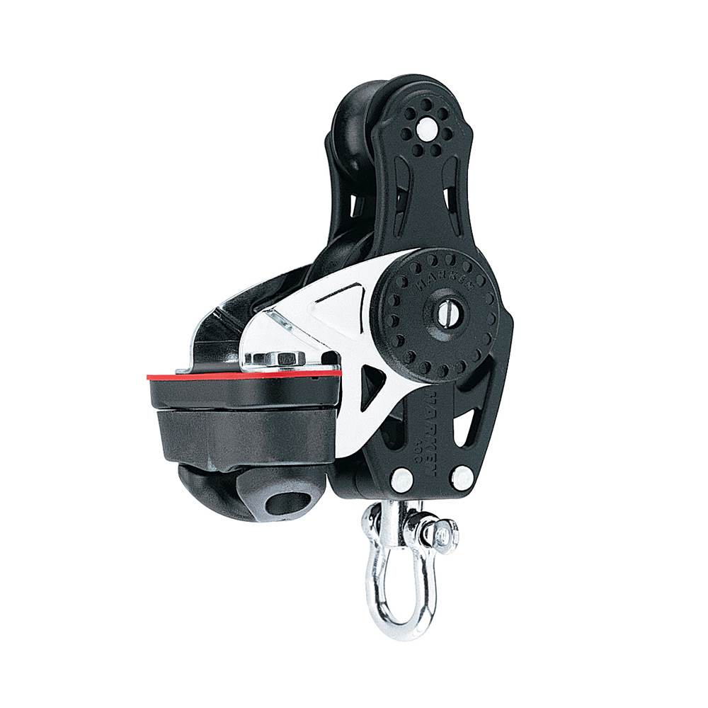Harken 2657 40mm Carbo Fiddle Block with Carbo Cam Cleat