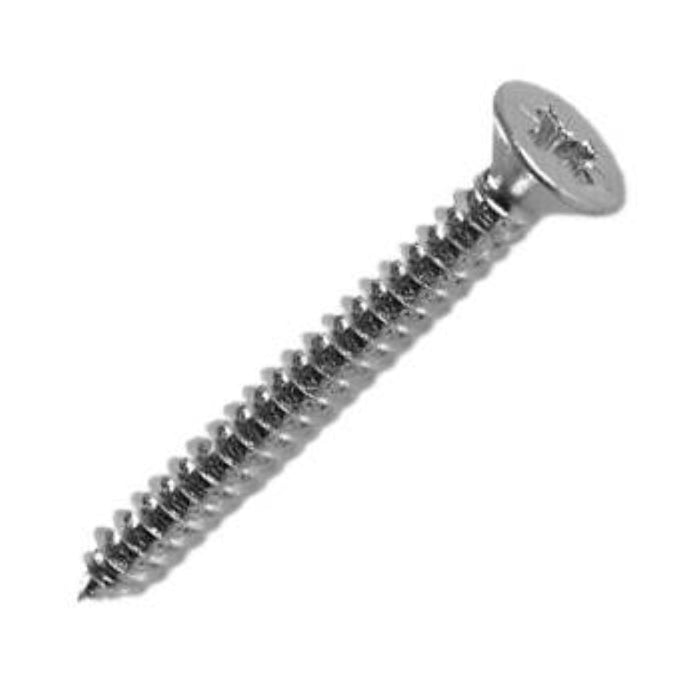 Self Tapping Screw Gauge 8 x 1.5" Pozi Countersunk Head - A4 Stainless Steel