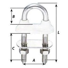 Load image into Gallery viewer, Wichard 8mm Watertight U-Bolt - 80mm White