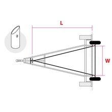 Load image into Gallery viewer, Laser/ILCA Launching Trolley Complete (to fit an A-Frame trailer)