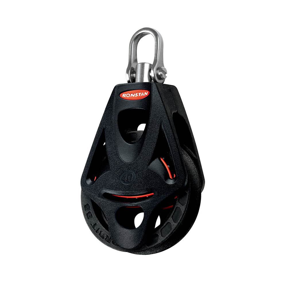 Ronstan RF45110 Series 40 BB Block, Swivel Head & Becket