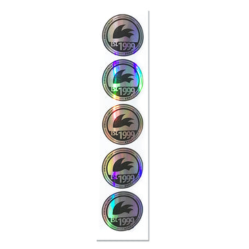 ROOSTER Holographic '99 Stickers 50mm (Strip of 5)