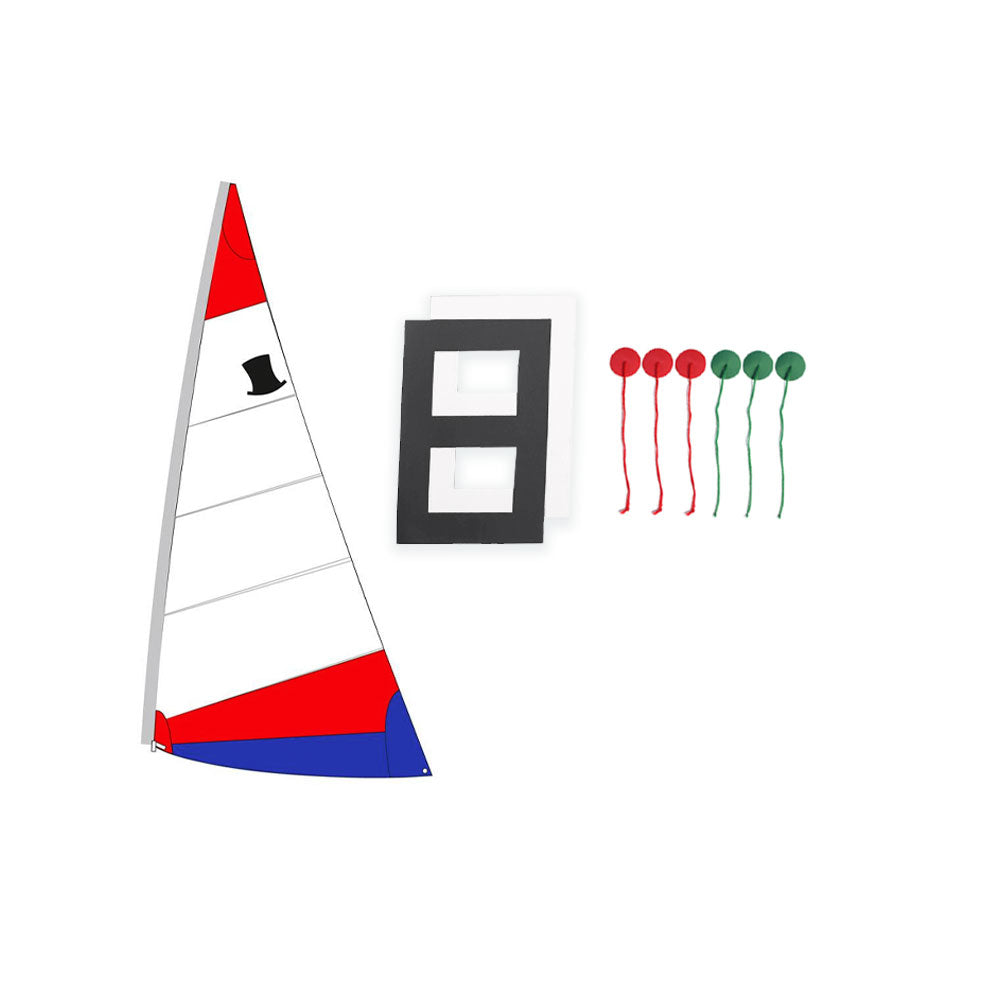 Official Topper Sail 5.3 - Red/Blue - Folded Sail Combo Deal