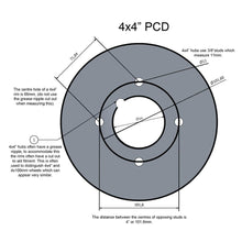 Load image into Gallery viewer, 8&quot; Road Wheel on a 4&quot; PCD - 4 ply  (400x8&quot;)  4 ply high speed