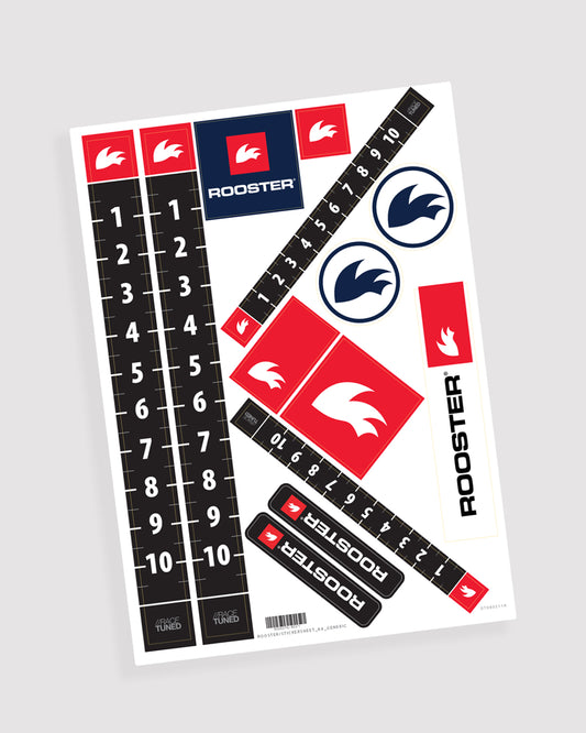 Rooster A4 Sticker Sheet