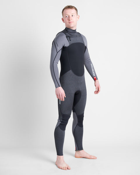 ROOSTER SUPER THERM ウェットスーツ 上下　2XL Rooster ThermaFlex Full Length Westsuit, Unisex, Black/Grey, 3/2mm