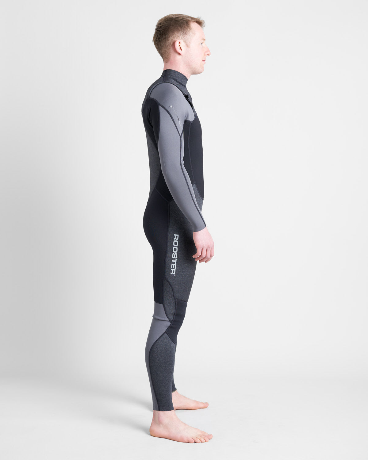 Rooster ThermaFlex Full Length Westsuit, Unisex, Black/Grey, 3/2mm