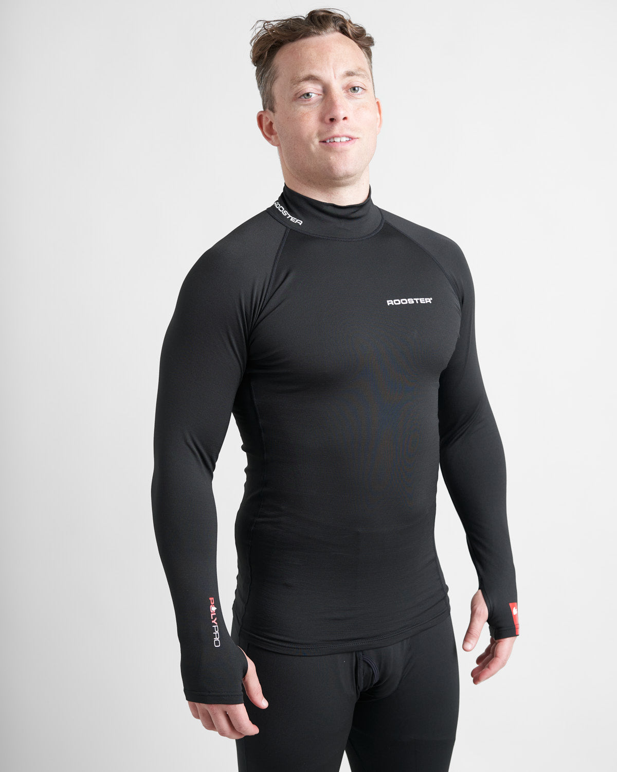 Rooster Sailing Thermal Polypropylene Top for Men. Black, Hydrophobic ...