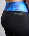 Womens High Waist Sports Shorts - AZURE