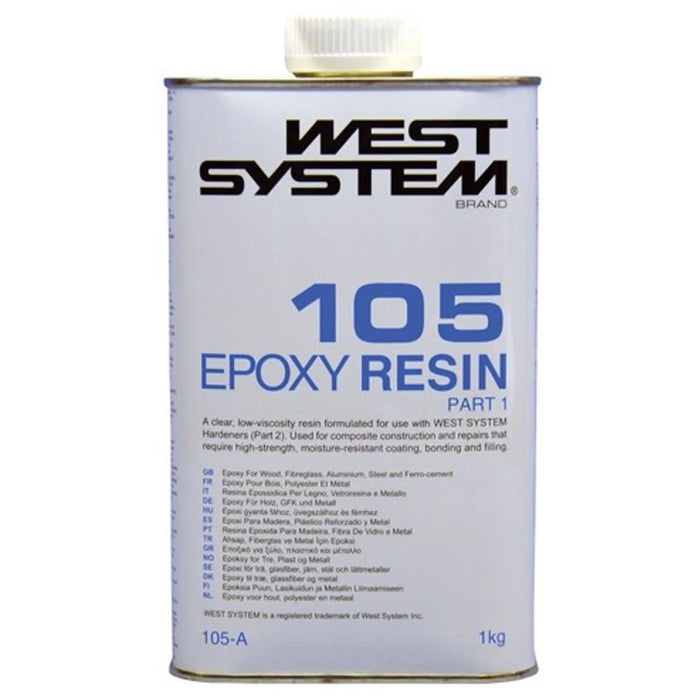West System 105A Epoxy (1.0kg) Resin only