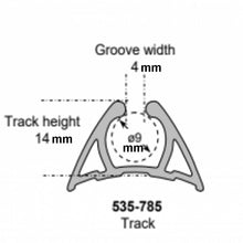 Load image into Gallery viewer, Selden 535-785 PVC Mast Track for Carbon S3/S4 Sections