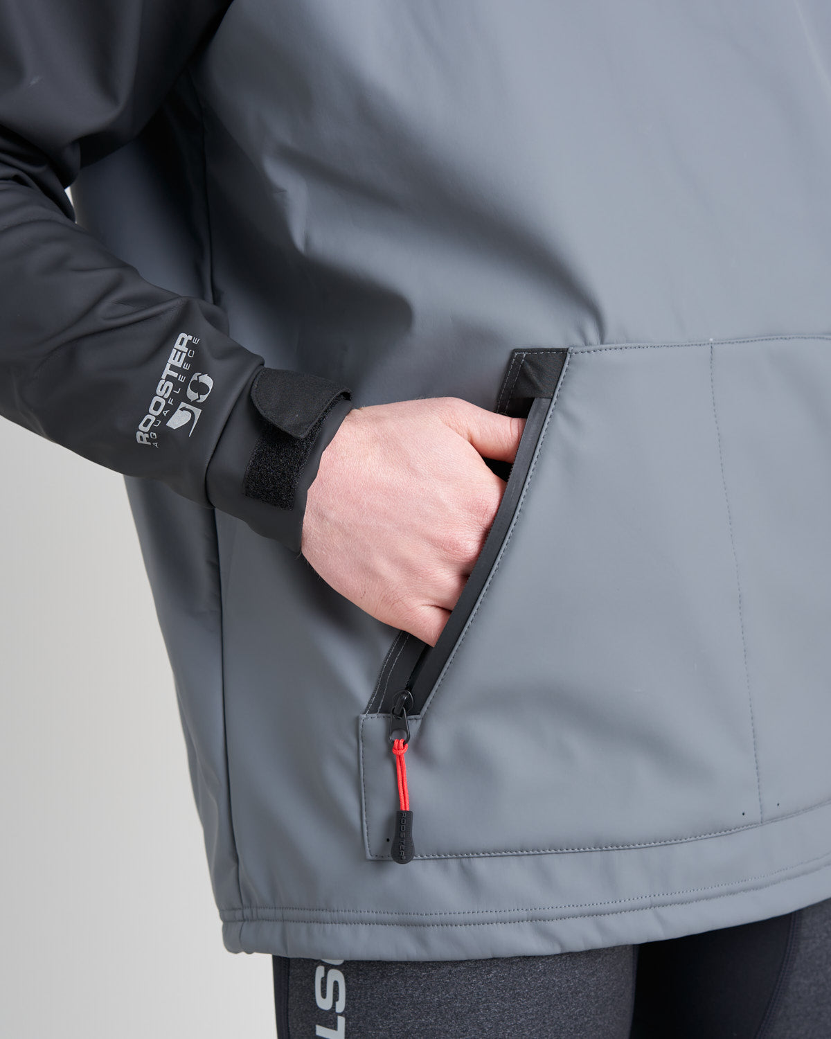 Rooster Aquafleece Hoodie, Unisex, Oversized, warm, slip on, water
