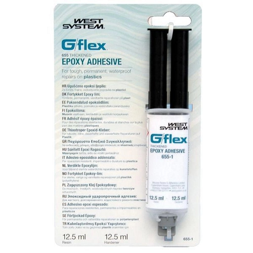 West System G/Flex 655 Epoxy Adhesive 25ml syringe