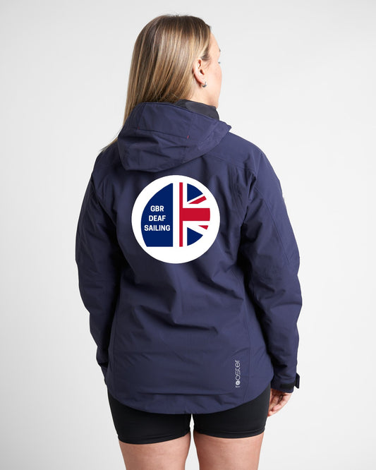 Womens Shoreline Jacket  (Deaf Sailing Custom Printed)